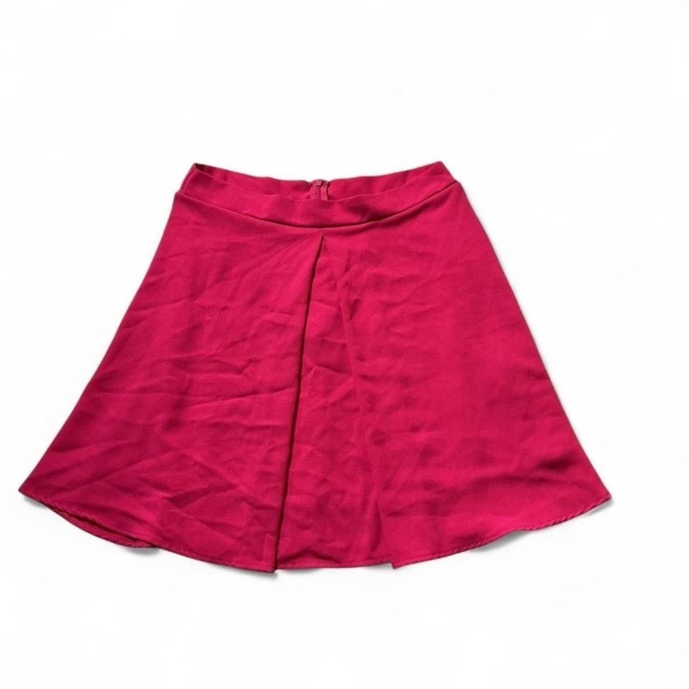 Everly Hot Pink Skater Mini Skirt Womens Medium A-Line Flared Pleated Barbiecore